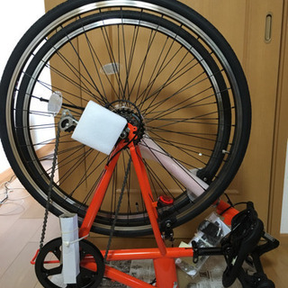 ［未使用］フィールドチャンプ700C 折り畳み自転車オレンジ