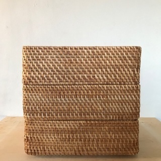 無印良品 重ねるラタン籠（小）の画像