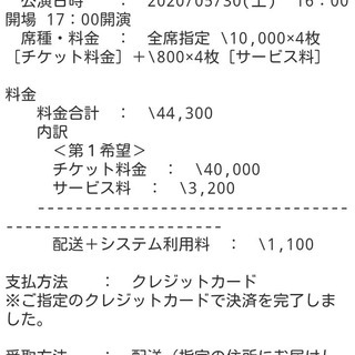 2020LUNA SEAライブチケット東京ガーデンシアター5月29(金)2枚、30(土)4枚