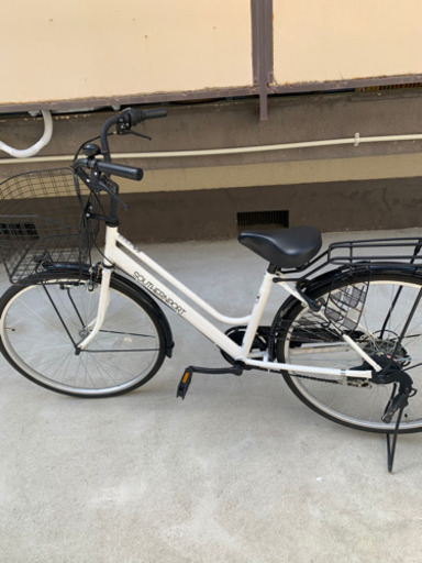 中古自転車　激安　26インチ軽快車外装6段変速付き　使用期間1年未満保証期間あり　傘おまけに今日取りに来られる方