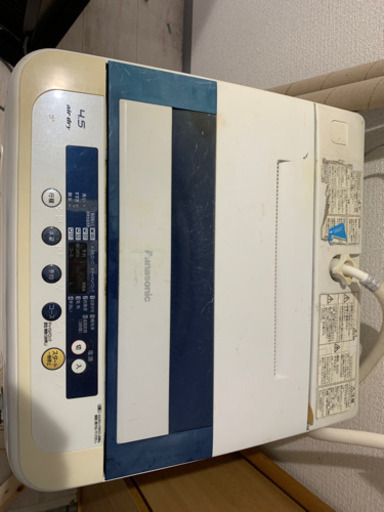 2012年製　Panasonic 4.5キロ　全自動洗濯機