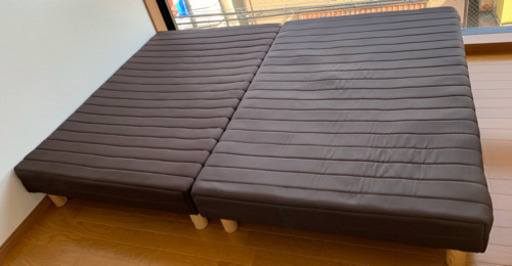 脚付きマットレスダブルベッド[-Ilene-イレーヌ]8/27まで