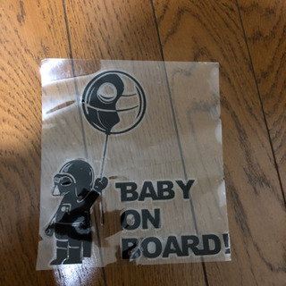 車用　ベビーステッカー（黒）