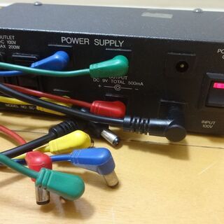 エフェクター用 POWER SUPPLY MODEL NO. SC-001 パワーサプライ AC 電源 コンセント ギター エレキ ベース 楽器 たこ足 配線の画像