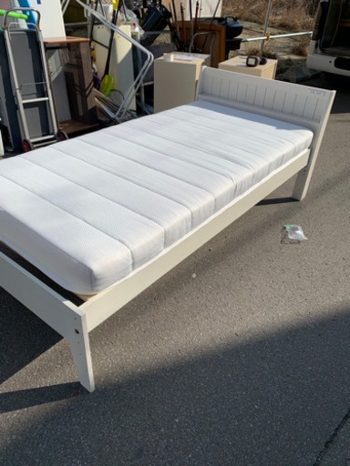 ニトリ　シングルベット　フレームアンティーク 調　使用3ヶ月3/25まで、予約中