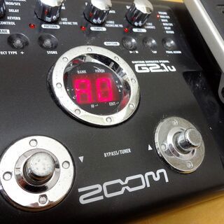 ACアダプター付き ZOOM マルチエフェクター G2.1u  ギターエフェクター ペダル ズーム 音響機材 音楽機器 AD-0006A 9V 300mA ワウペダル ボリュームペダル エレキ オーディオインターフェイス オーディオインターフェースの画像