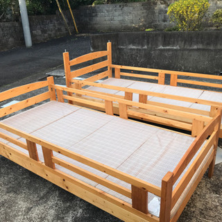 パイン材　ニトリ　二段ベット　3000円　【受け渡し決定】の画像