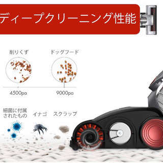 新品未開封　Muzili スティッククリーナー ワイヤレス掃除機 ハンドヘルド 9000Pa強吸引力 ディープクリーニング コードレス の画像