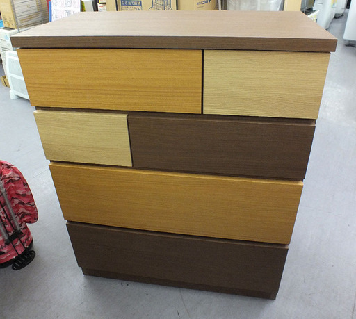 ニトリ 【チェスト】 4段 幅約80ｃｍ 収納 タンス ローチェスト  ランダム柄 KAREN2 衣類