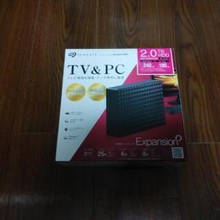 ハードディスク　テレビ録画、PC用2TB（お取引中）