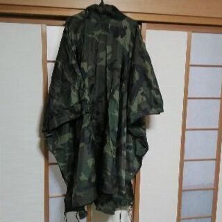 【プロフ必読】ｳｯﾄﾞﾗﾝﾄﾞ迷彩柄ポンチョ