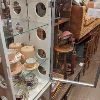 【売約済み】塩川光明堂　ガラス　ショーケース　飾り棚　コレクションケース　フィギュア　の画像