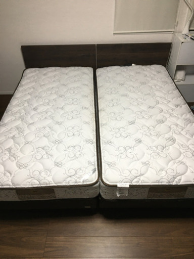 サータ　シングルベッド　高級　マット　フレーム