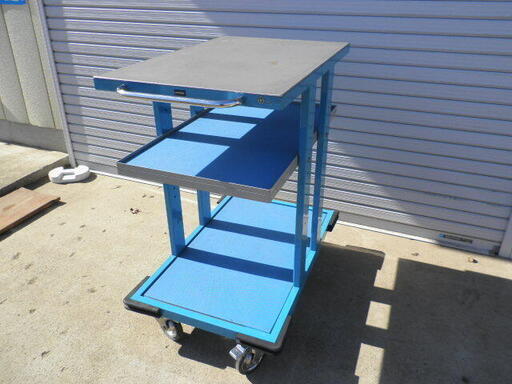 UCHIDA（内田洋行）ワゴン・作業台 キャスター付き（ブレーキ機構）良品無料配送（つくば市から２０キロまで