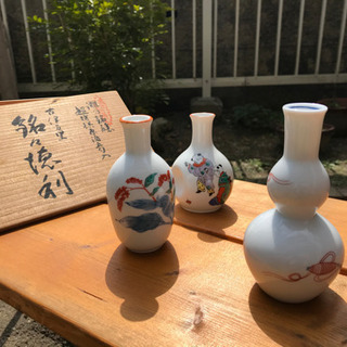 古伊万里 有田焼 銘々徳利 十一代 富右衛門 箱あり