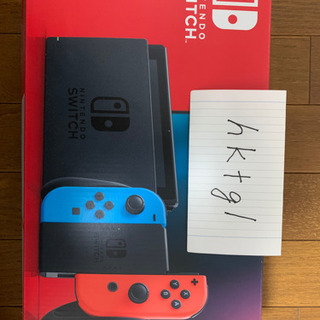 中古】 新型switch ネオンブルー ネオンレッド