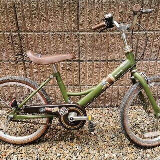 子供用自転車　18インチ緑の画像