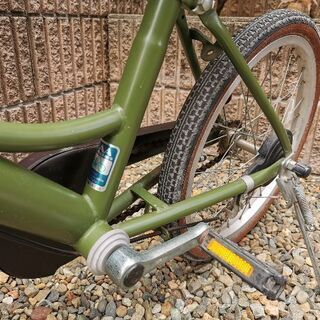 子供用自転車　18インチ緑の画像