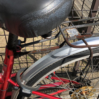 自転車　27インチ　レッド