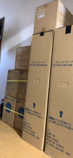 値下げしました。新品未開封　ウォーターサーバー　黒　1セット