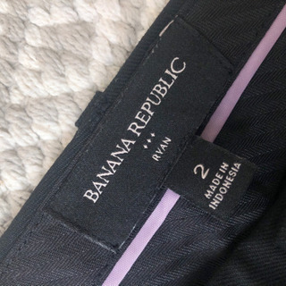 ブラックのスーツ上下セット（banana republic）の画像