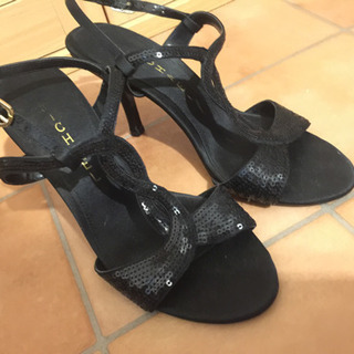 【美品】小さい足の方‼️  黒 ミュール(ハイヒール)