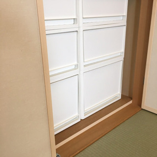 【新品！】中が透けない 押入れ 収納ボックス ＳＭＬ３つセットの画像