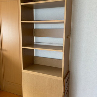 引き出し付き本棚あげます！