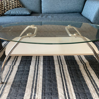 ガラス天板センターテーブル