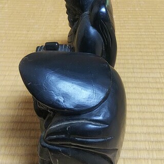 大黒様と恵比寿様？　置物　約２０cm　木彫り　縁起物　七福神の画像