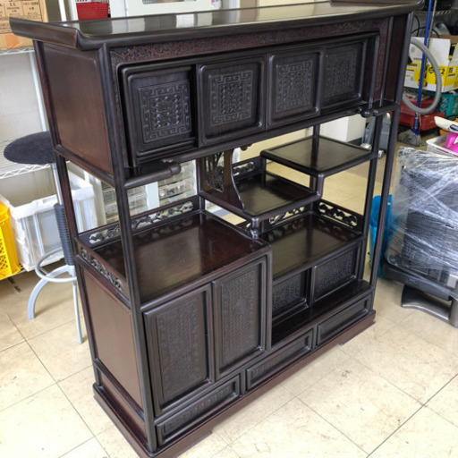 茶箪笥 茶ダンス 飾り棚 古物