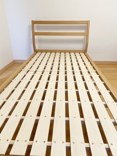 【美品】無印良品　タモ材ベッド　シングル