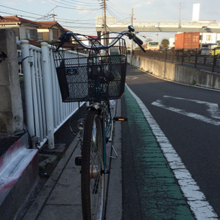 【中古自転車】26インチ (緑メタリック) 外装6段  
