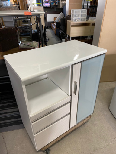 売れ筋商品！ニトリ キッチンカウンター ポスティア 90 WH キッチンボード レンジボード