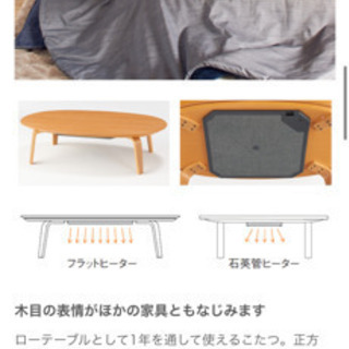 無印良品　こたつ　ローテーブル