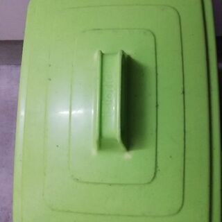 大容量　ゴミ箱　グリーンの画像