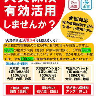 せっかくかけている火災保険有効活用しませんか？先日の強風による建...