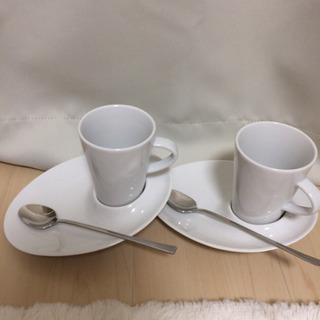 新品 ポルダムサ  ペア カップ&ソーサー おしゃれティーセット...