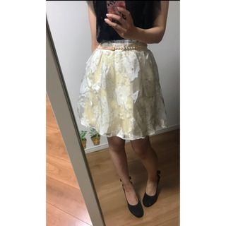 新品☆nohea ☆ノヘア❤︎ベルト付きオーガンジースカート