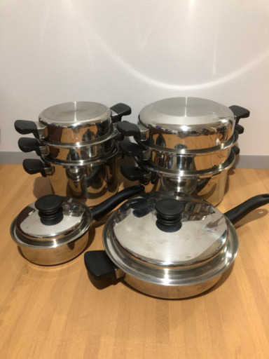 クイーンクックウェア　鍋セット＋コーヒーメーカー＋レシピ本セット