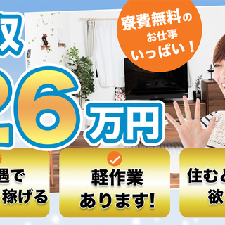 【週払い】≪寮無料・月収26万円・派遣≫食品工場での加工作業  256717の画像