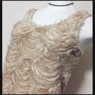 ご購入者様決定［LIP SERVICE］タイトワンピース  ベージュ セクシーシルエットの画像