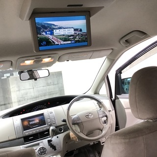 トヨタ エスティマハイブリッド Ｇ 4WD PCS レーダークルーズ LKA パノラミックライブ 両側電動 Ｗナビ  7人乗りの画像