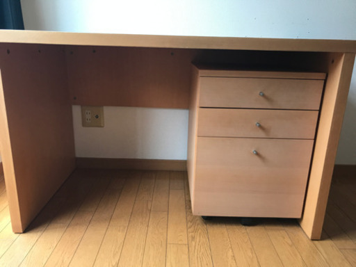 無印良品 ブナ材デスク➕三段キャビネット