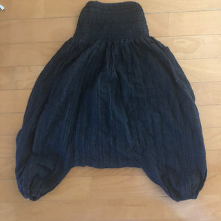 サルエル　ハーレム　パンツ　グレー