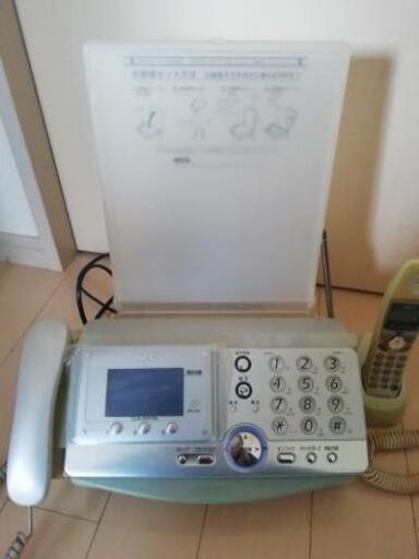 FAX機能、子機1つ付電話機（NEC）