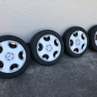 三菱アイ　タイヤセット純正ホイール&カバー