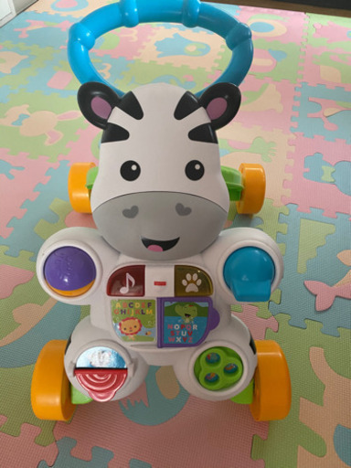 フィッシャープライス おして! しまうまくんのバイリンガル・ウォーカー DNY98 6カ月~36カ月 赤ちゃん 幼児 子ども 幼児 おもちゃ 手押し車