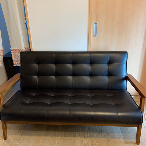 美品　　黒　ソファ　ソファー