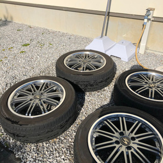 タイヤホイールセット　195/55R16バリ山残　フリード他